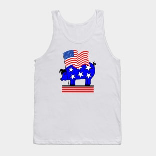 Patriotic Pig Tank Top